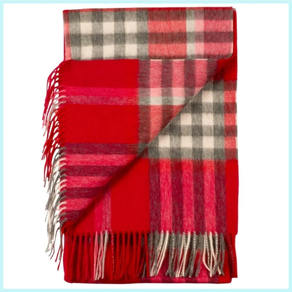 SCOTTISH IMPORT CASHMERE & LAMBSWOOL SCARF QUALITY GUARANTEED NWT